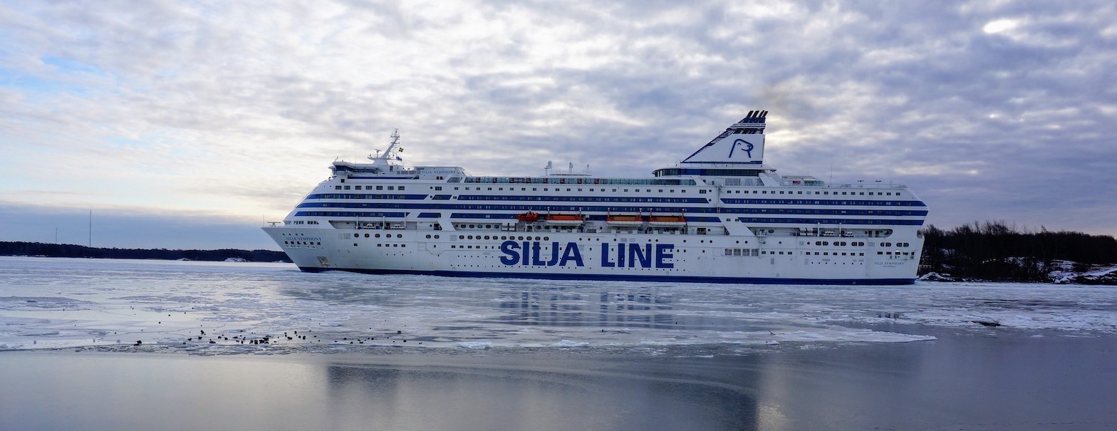 Passenger ferry cruising the Baltic Sea
